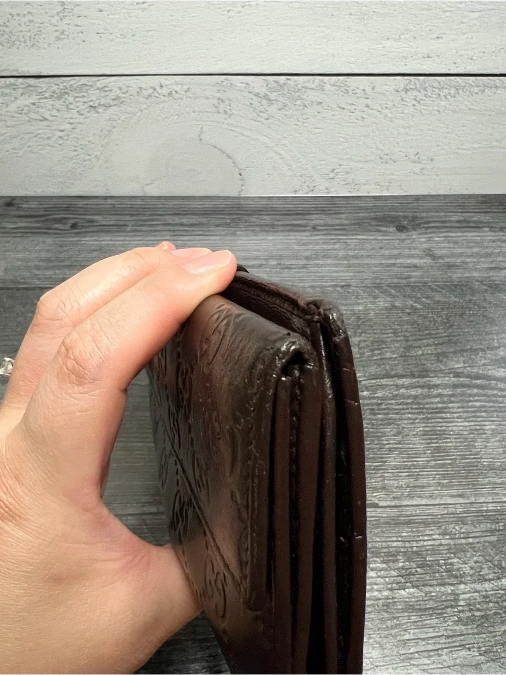 Authentic Gucci Chocolate Brown GUCCISSIMA Wallet with Heart - Picture 12 of 13